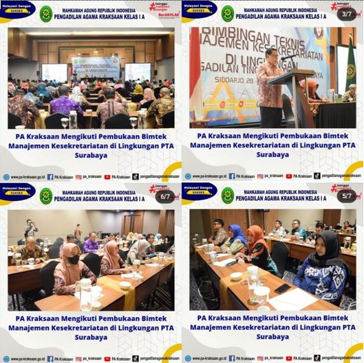 pembukaan bimtek kesekretariatan